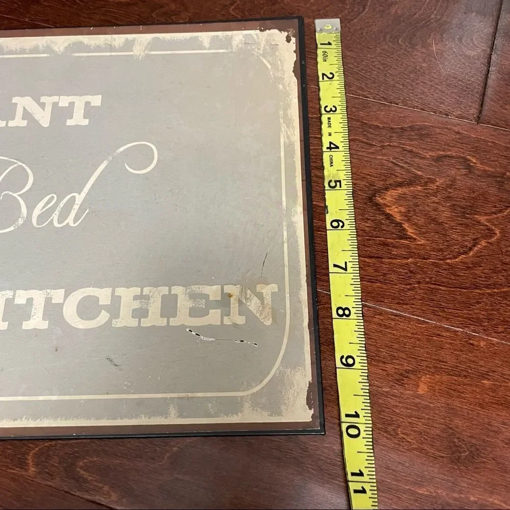 If You Want Breakfast In Bed, Sleep In The Kitchen Gray Wall or Table Decor Sign
